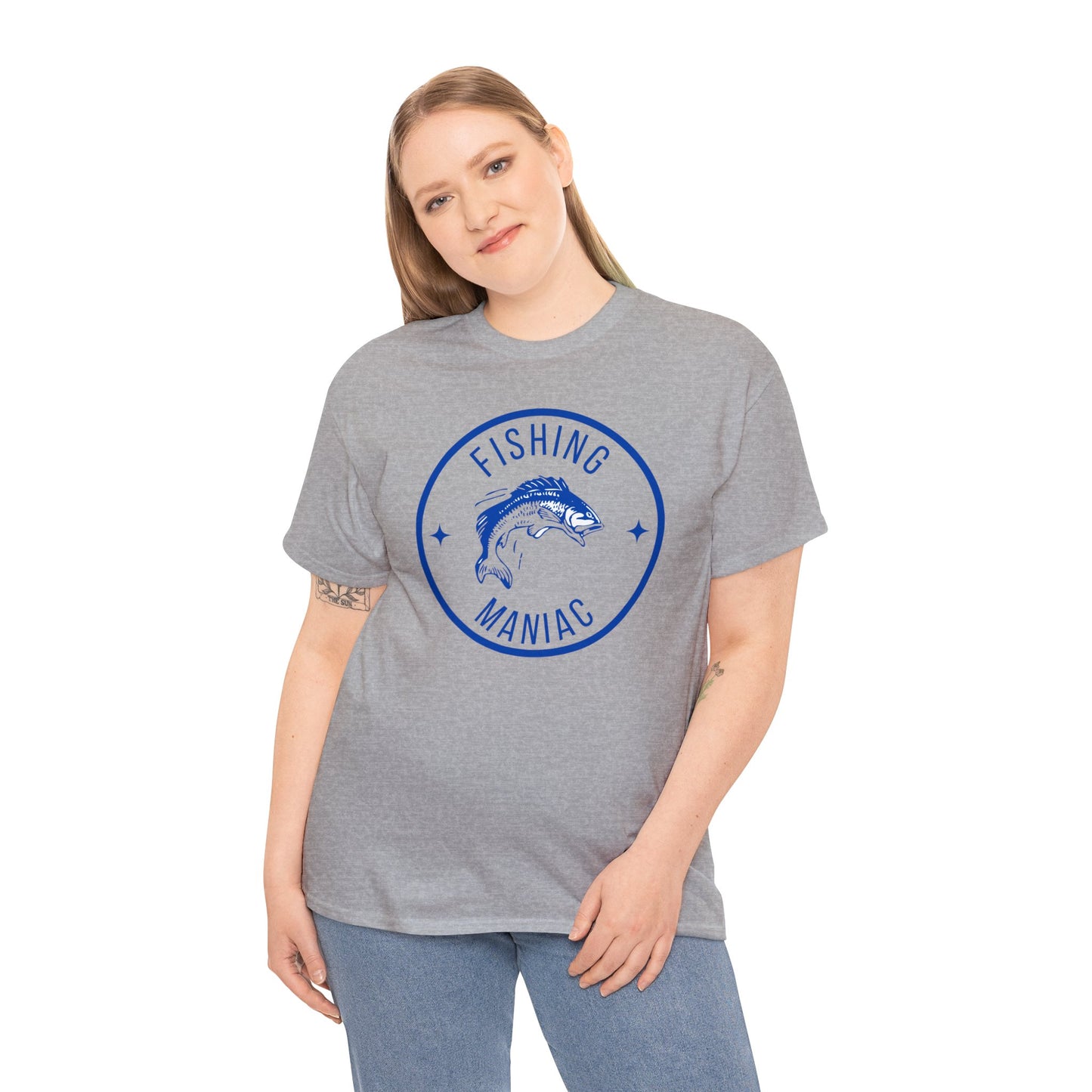 Unisex Heavy Cotton Tee Adult/Teen Activewear For That Fishing Maniac