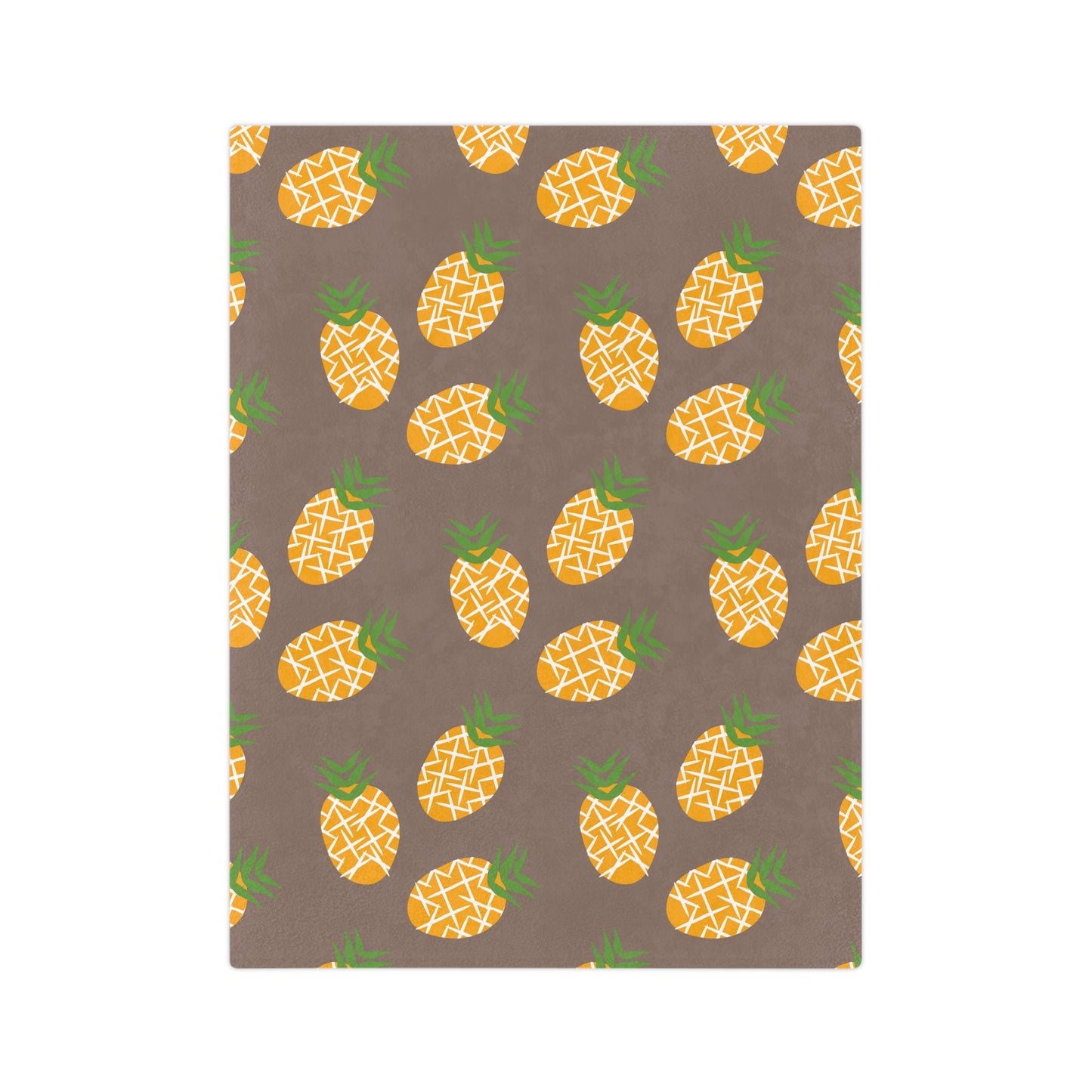 Velveteen Minky Blanket Pineapple Blanket For Kids/Adult/Babies