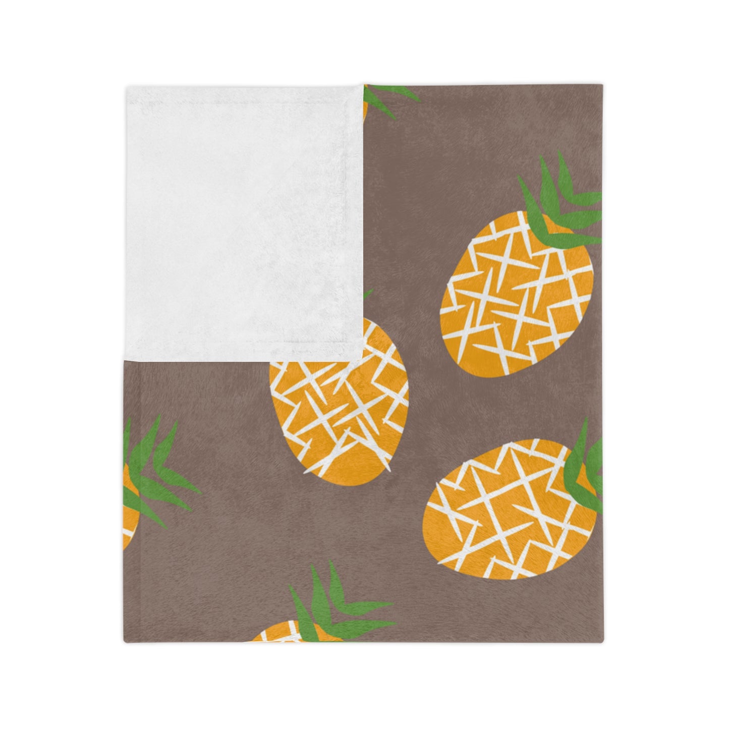 Velveteen Minky Blanket Pineapple Blanket For Kids/Adult/Babies