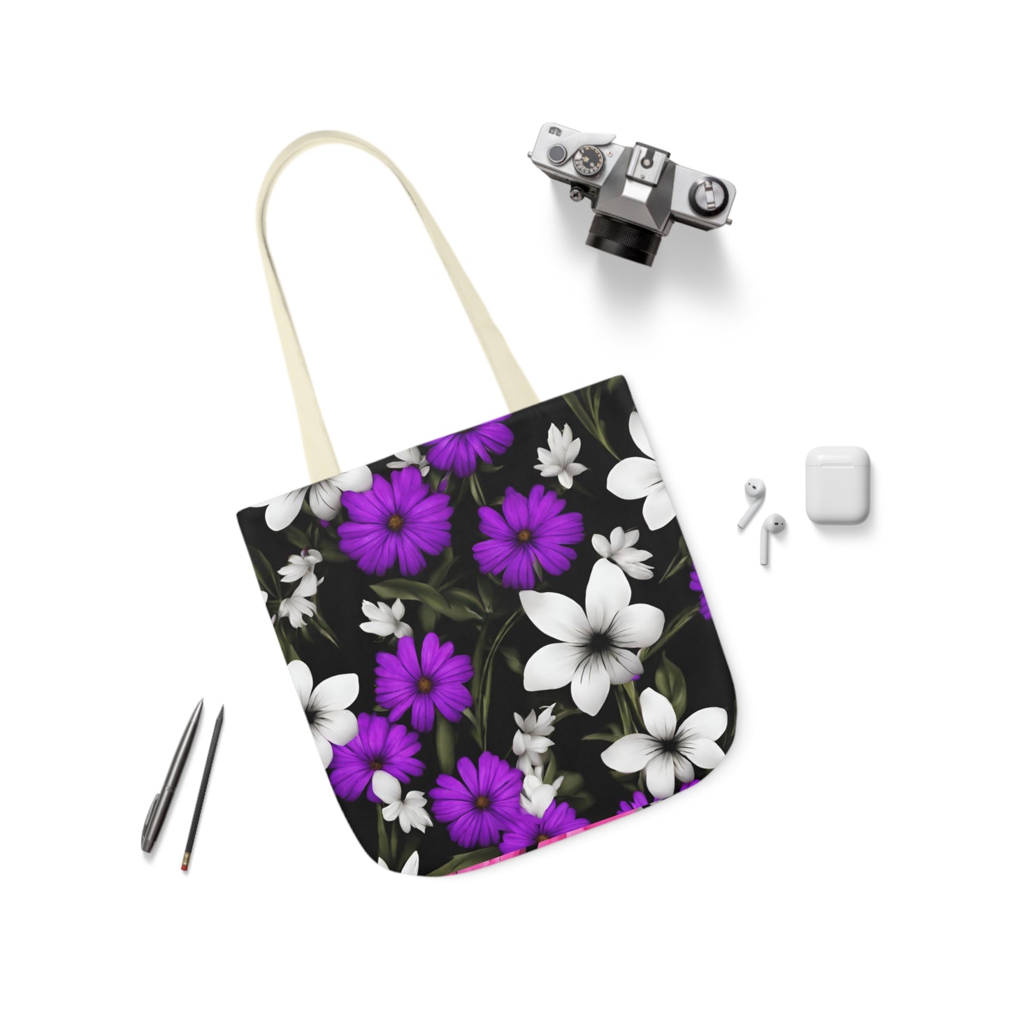 Polyester Canvas Tote Bag (AOP) Amazing Two Bags In One Different Designs On Each Side Adult Accessories