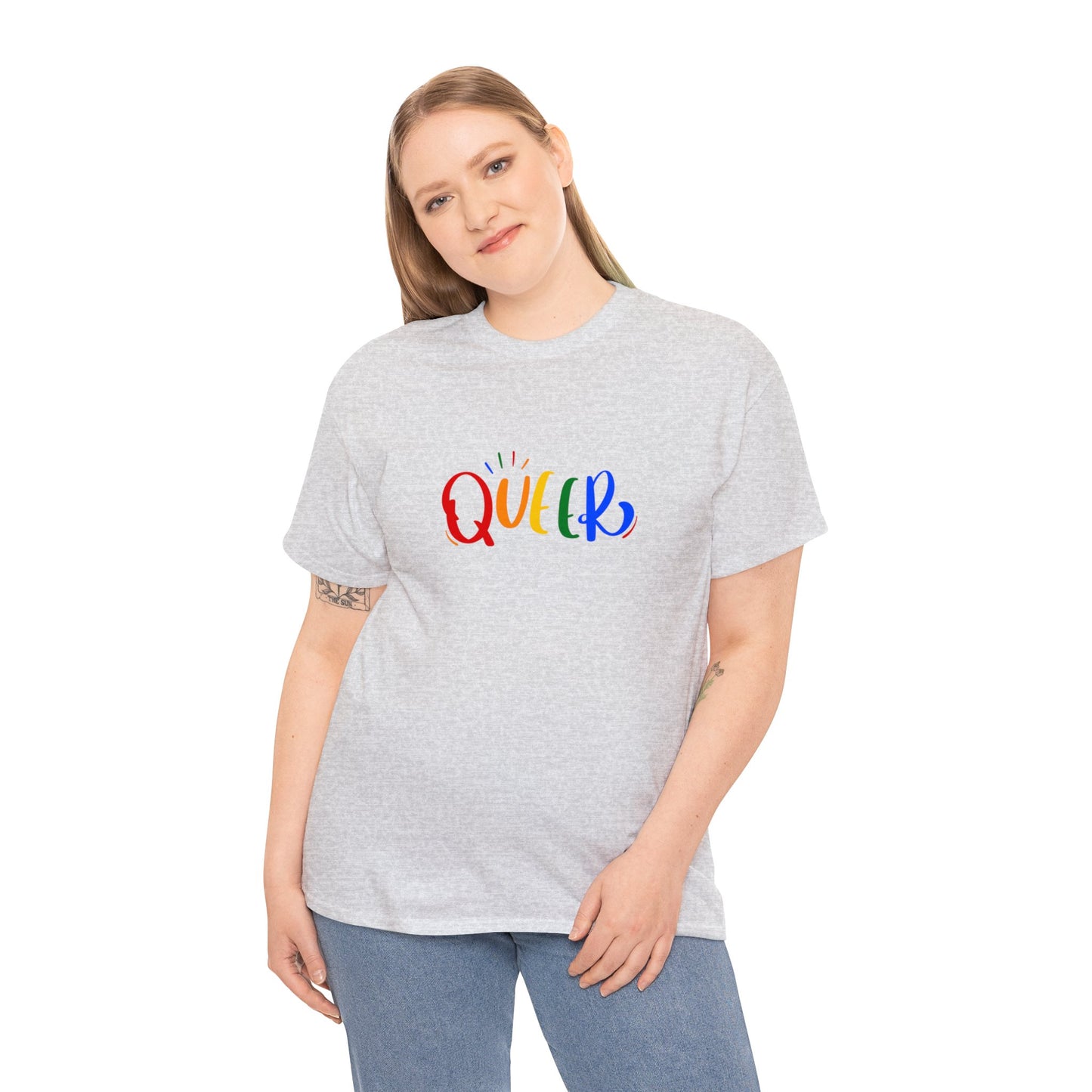 Unisex Heavy Cotton Tee Adult/Teen Activewear Comes In Various Colors