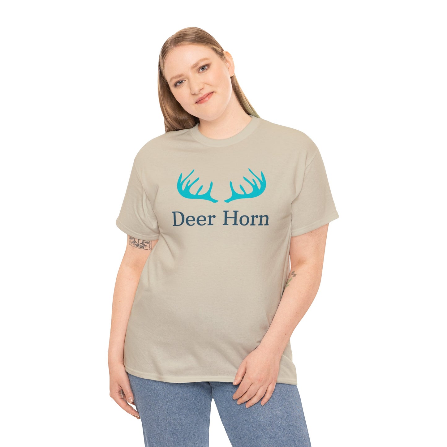 Unisex Heavy Cotton Tee Adult/Teen Activewear Deer Horn For The Avid Hunter Hunter Lover Shirt Comes In Many Colors