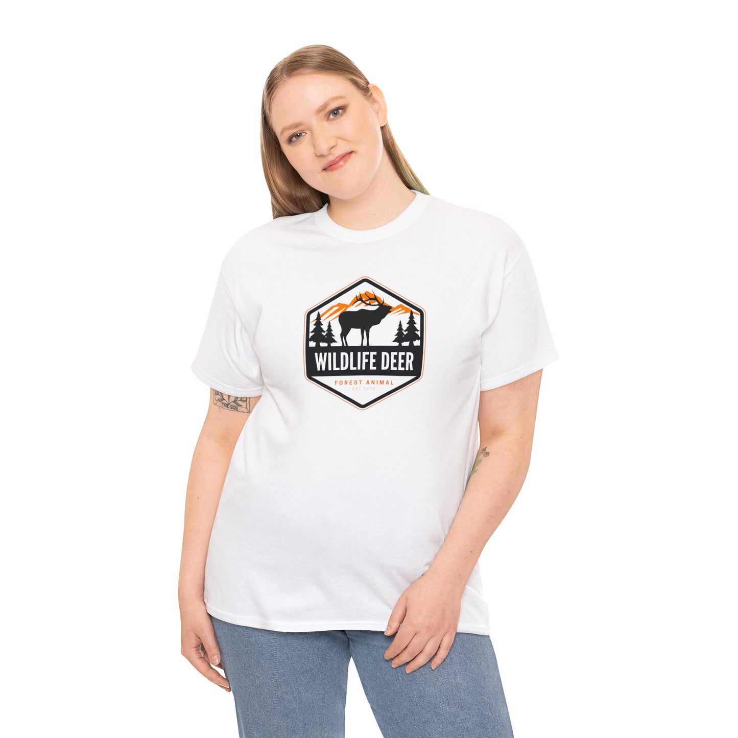 Unisex Heavy Cotton Tee Adult/Teen For That Outdoorsman Activewear Shirt Comes In Many Colors