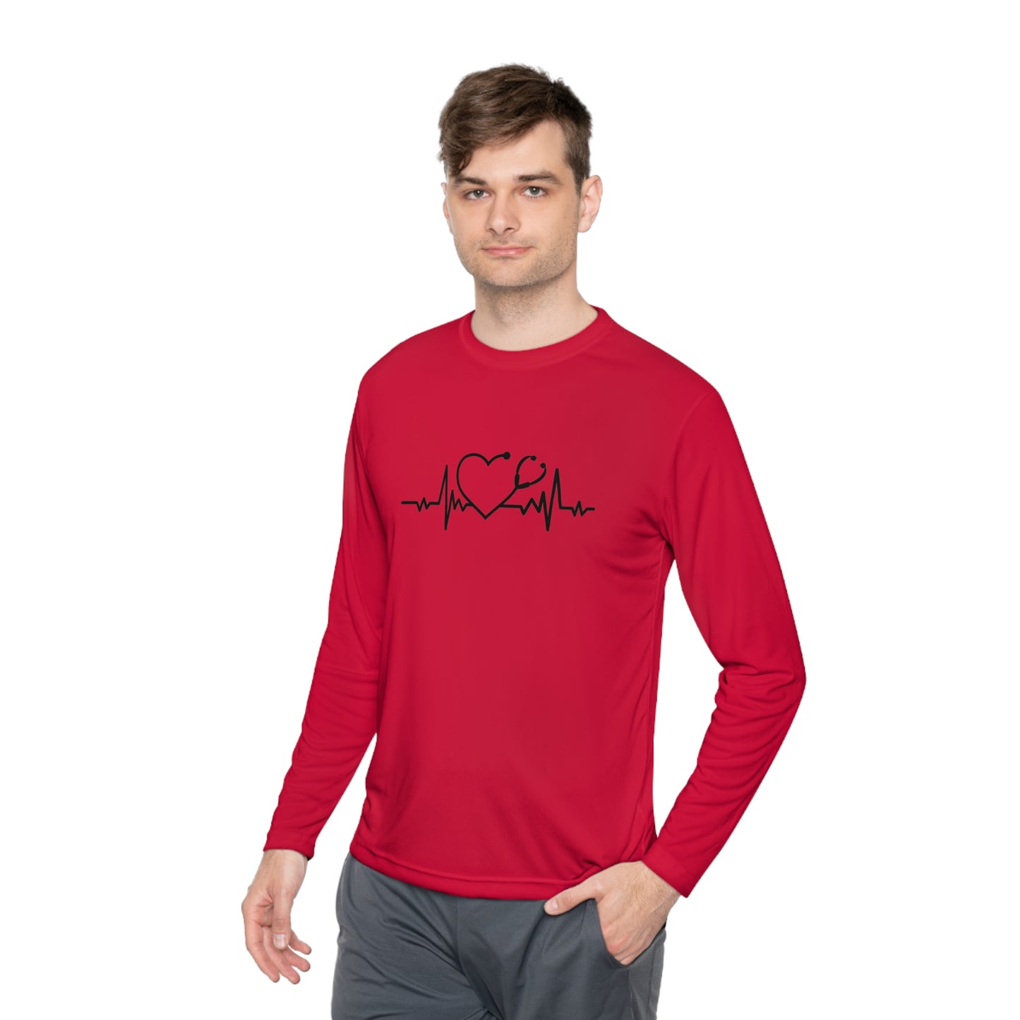 Unisex Lightweight Long Sleeve Tee Adult Activewear