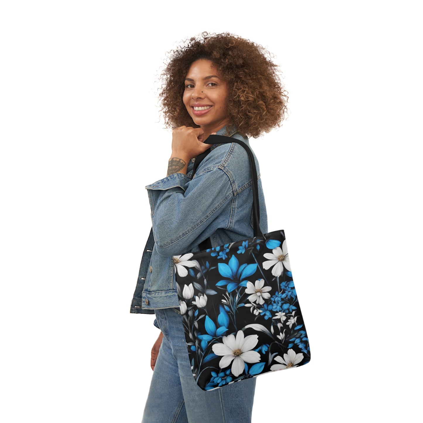 Polyester Canvas Tote Bag (AOP) Two Different Designs On Each Side Two Bags In One Adult Accessories