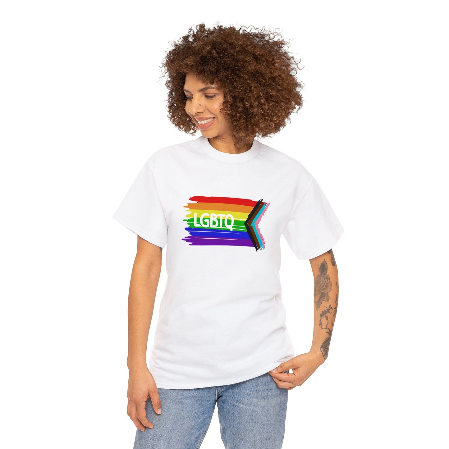 Unisex Heavy Cotton Tee Adult/Teen Activewear Celebrate Pride