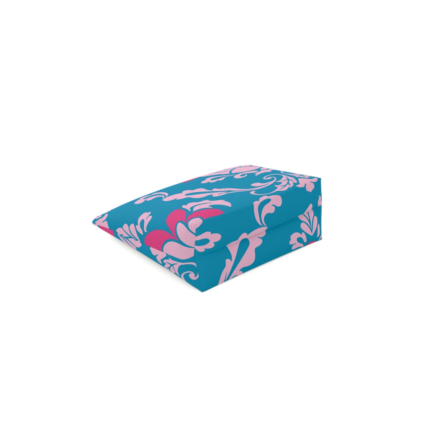 Cotton Cosmetic Bag Adult/Teen Makeup Bag Unisex Hot Pink Teal-Blue Customizable Put your Favorite Photo or Slogan, Or Name on THis tiffany.trillo@icloud.com