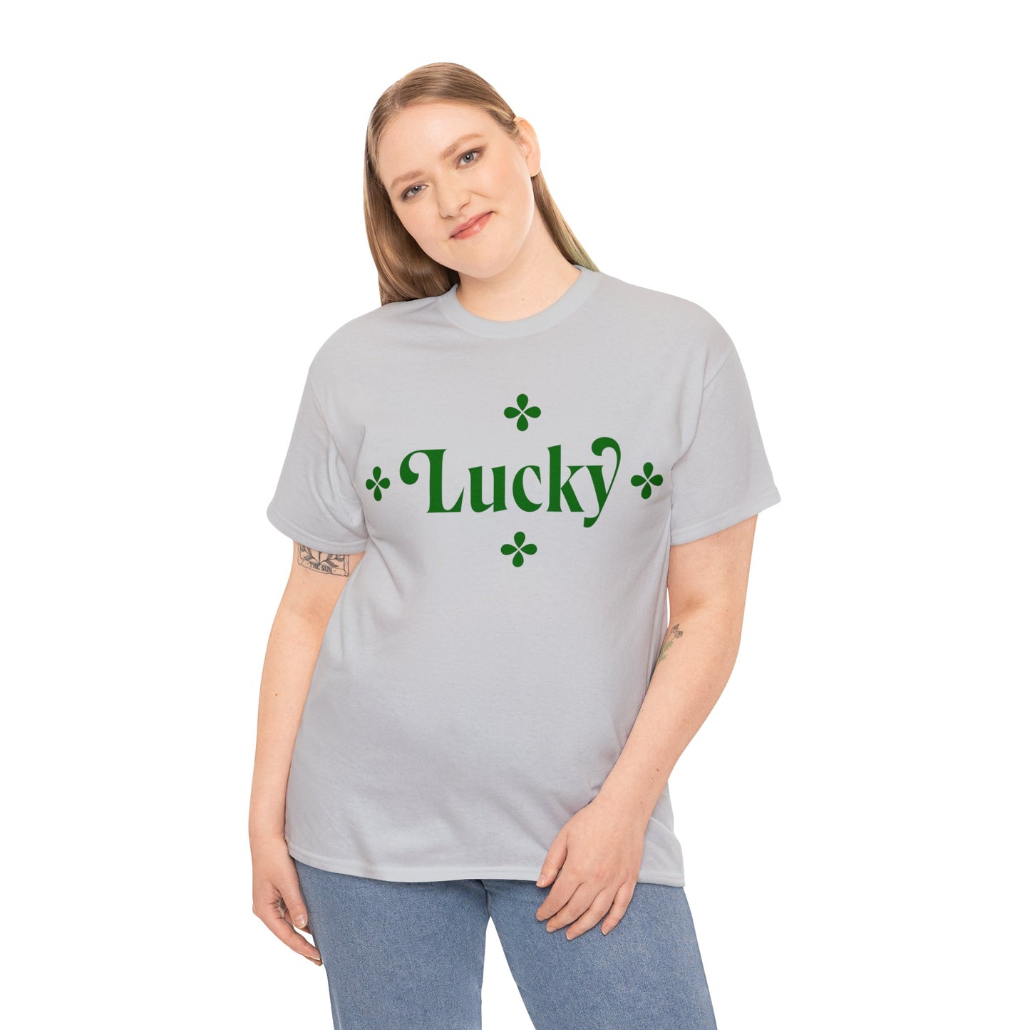 Unisex Heavy Cotton Tee Adult/Teen Activewear Lucky