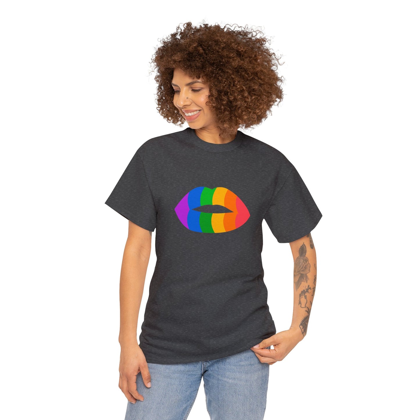 Unisex Heavy Cotton Tee Adult/Teen Activewear Comes In Two Colors