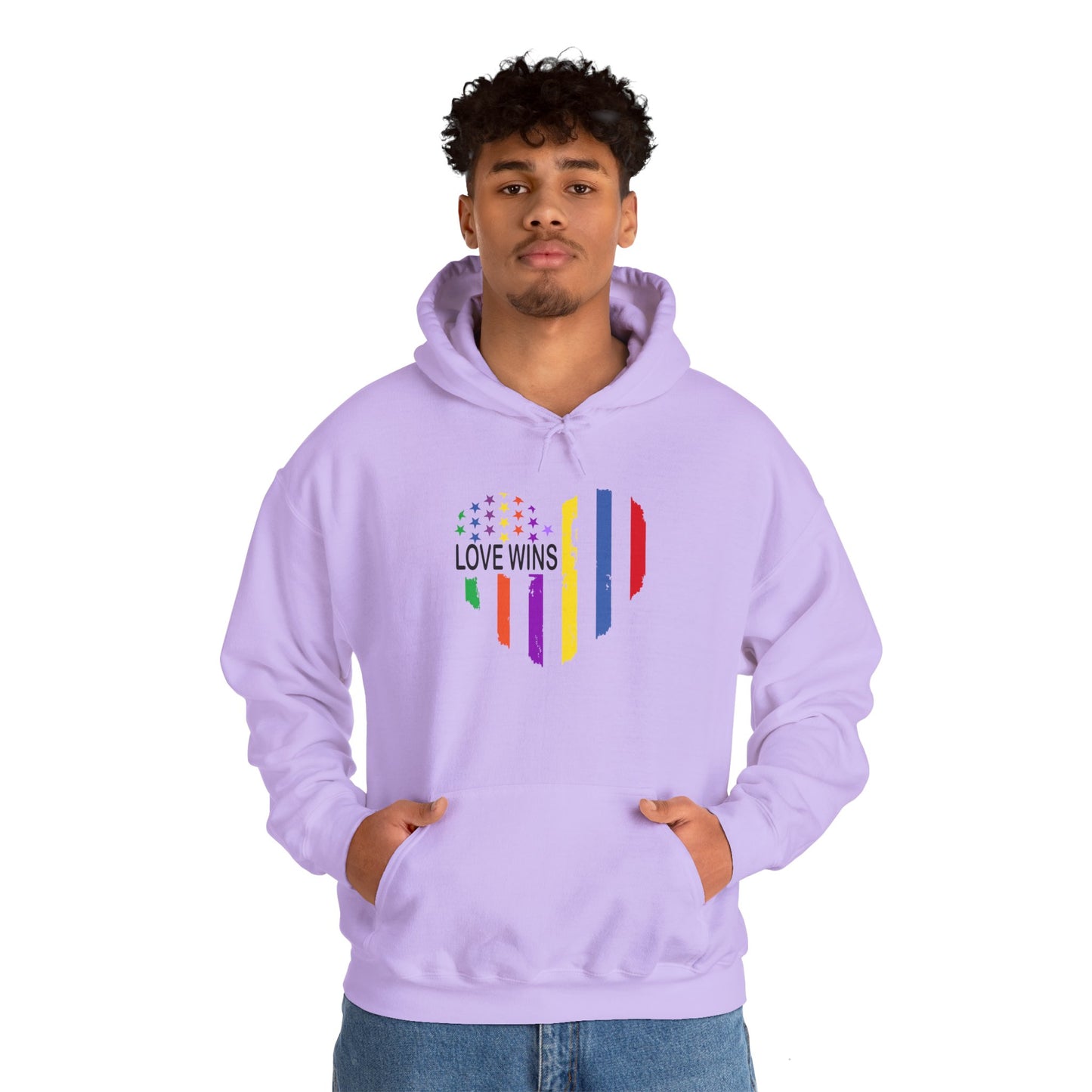 Unisex Heavy Blend™ LGBTQ Hoodie - Love is Love Design