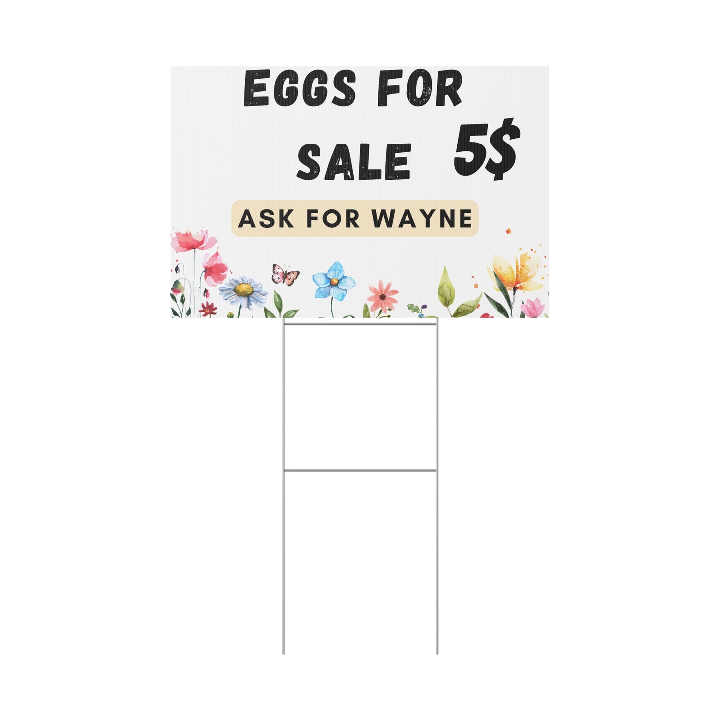 Plastic Yard Sign 36 x 24