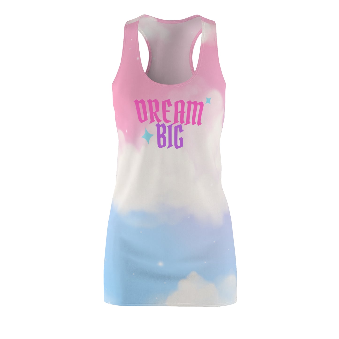 Women's Cut & Sew Racerback Dress (AOP) Dream Big