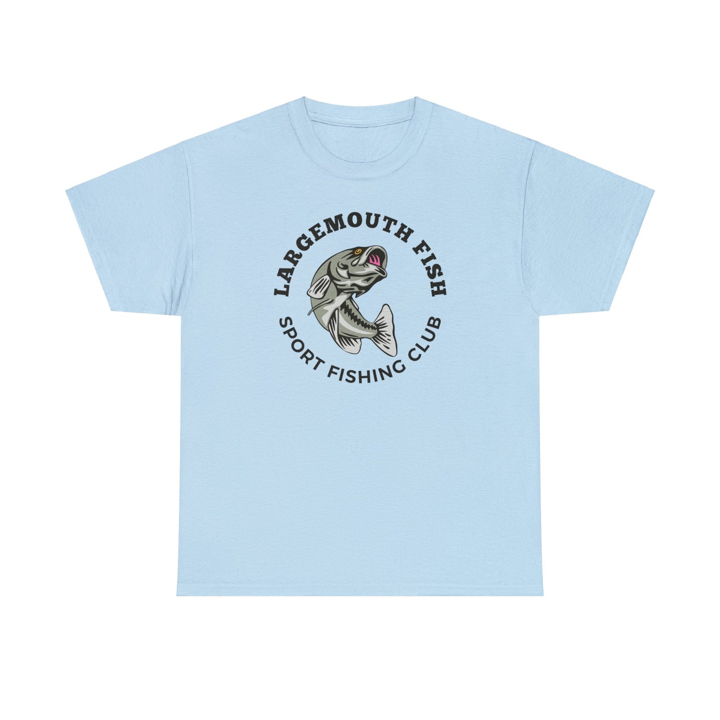 Unisex Heavy Cotton Tee Adult/Teen Activewear Largemouth Bass