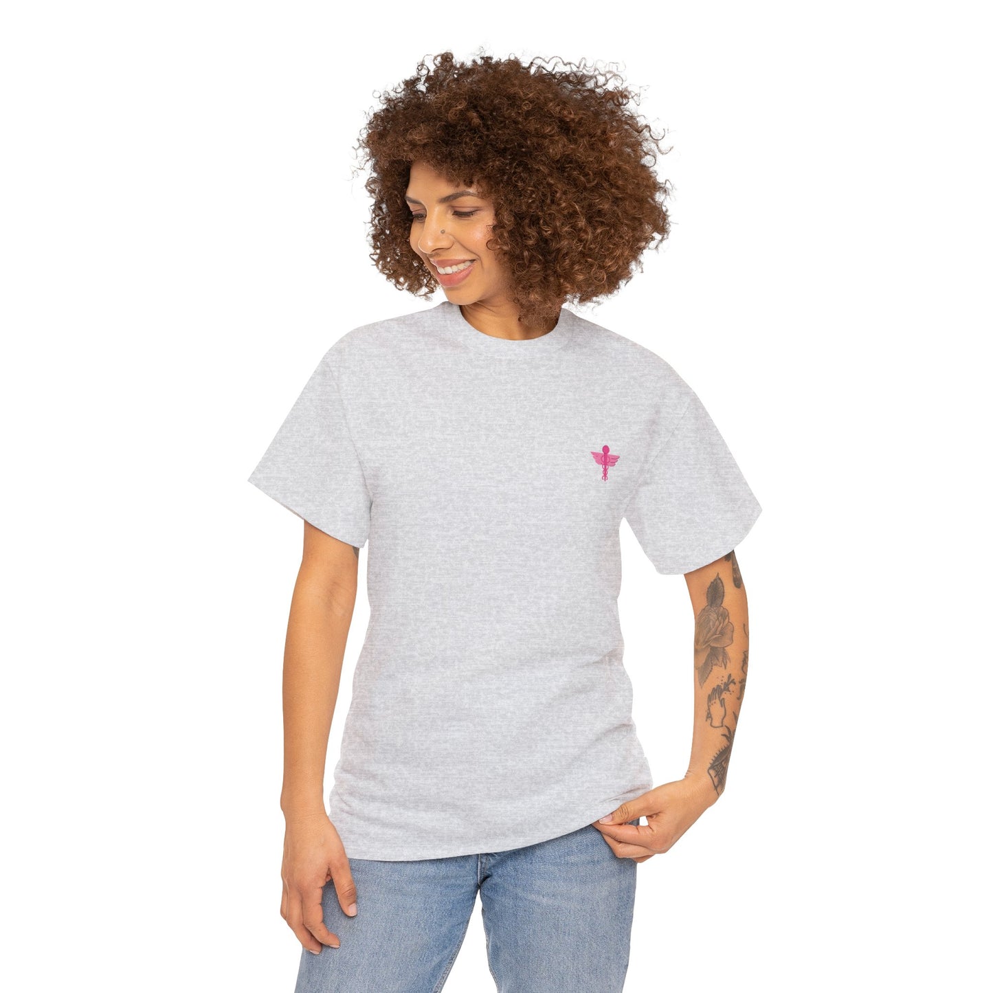 Unisex Heavy Cotton Tee 5 East Nurses Design On Front And Back