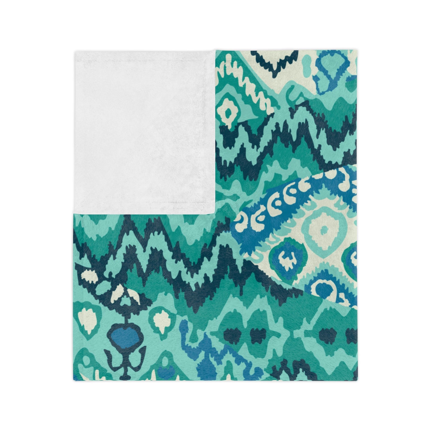 Velveteen Minky Blanket Adult/Teen/Baby Accessories Decor Beautiful Teal-Green Design