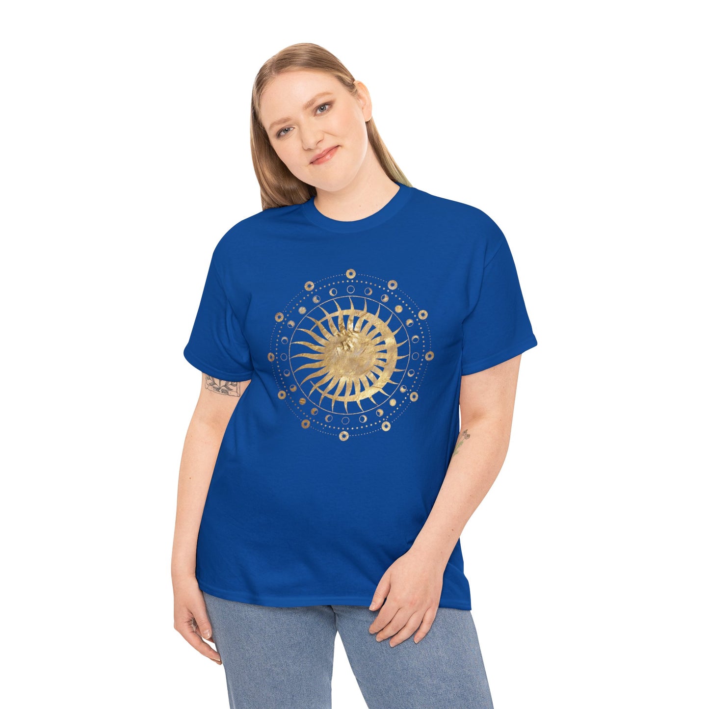 Unisex Heavy Cotton Tee Adult/Teen Activewear Sun n Moon