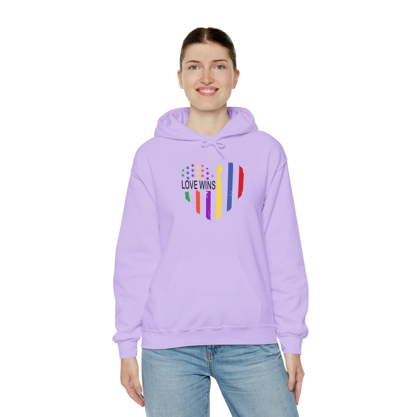 Unisex Heavy Blend™ LGBTQ Hoodie - Love is Love Design