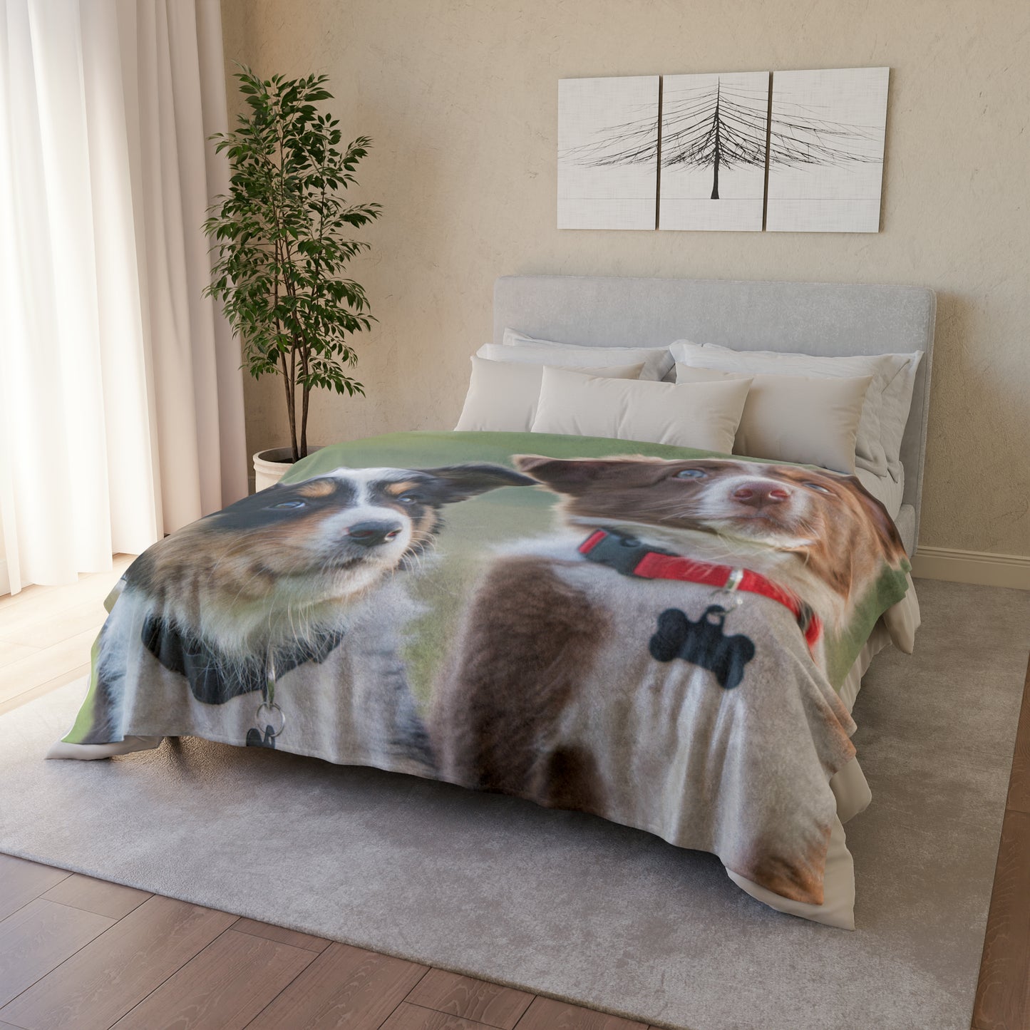 Soft Polyester Blanket Teen/Kids Accessories Decor Puppies Blanket For Those Puppy Lovers