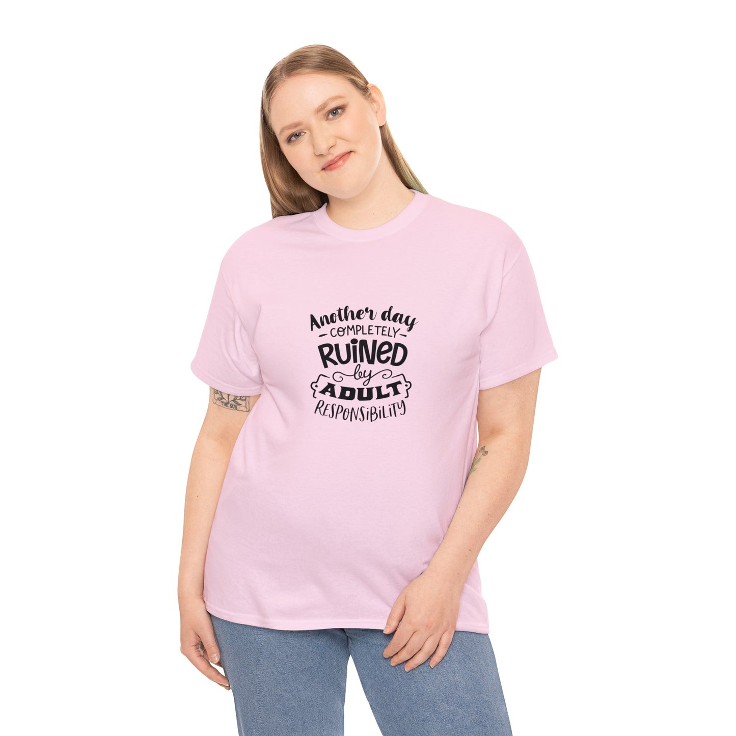 Unisex Heavy Cotton Tee  Adult/Teen Activewear Comes In Various Colors