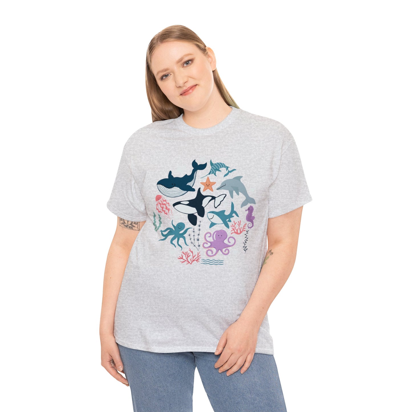 Unisex Heavy Cotton Tee Adult/Teen Activewear Shirt Comes In Many Colors