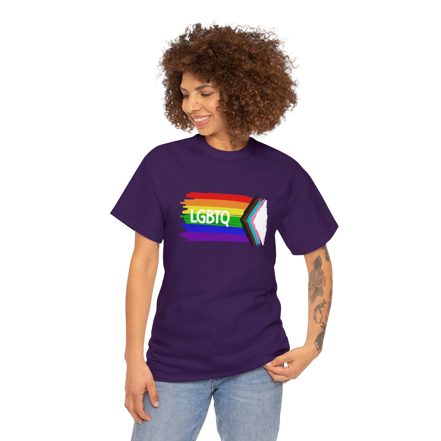 Unisex Heavy Cotton Tee Adult/Teen Activewear Celebrate Pride