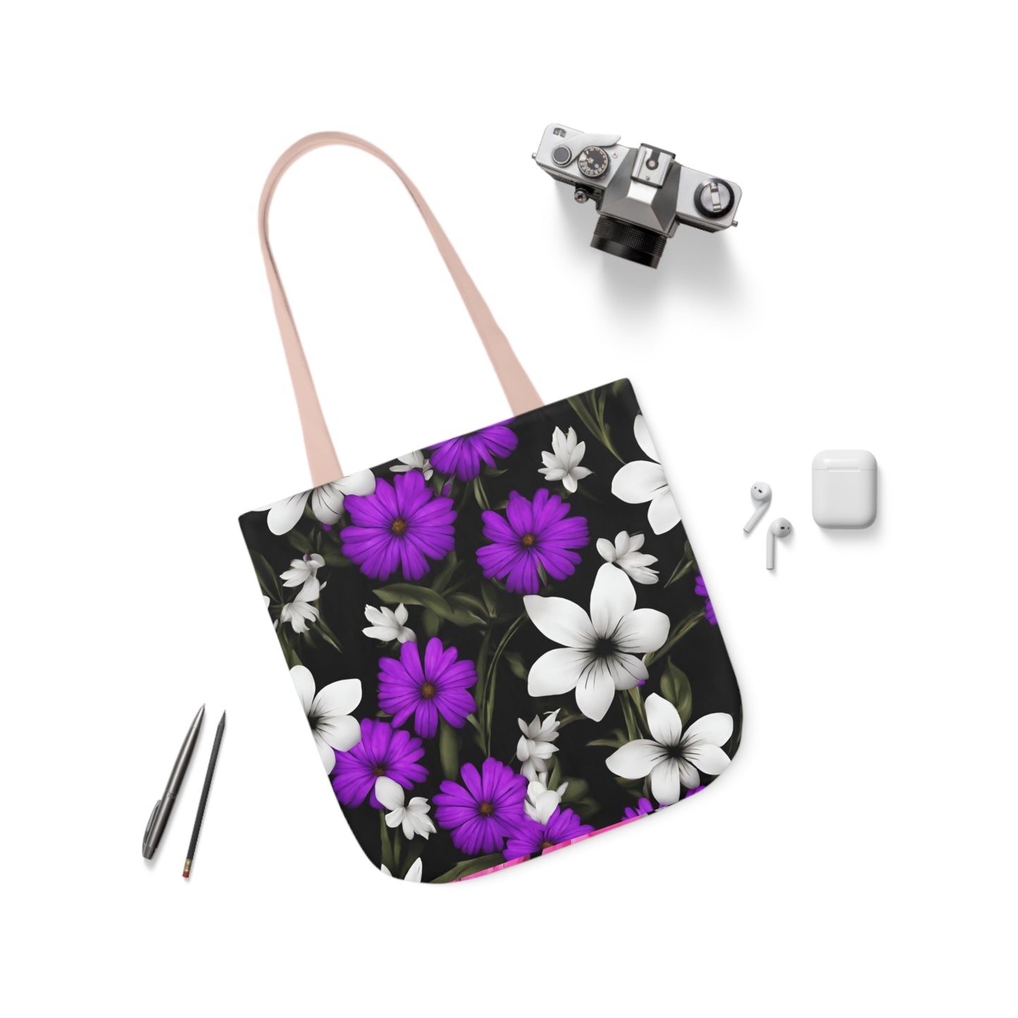 Polyester Canvas Tote Bag (AOP) Amazing Two Bags In One Different Designs On Each Side Adult Accessories