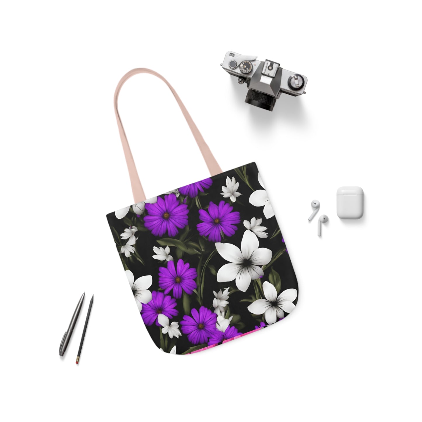 Polyester Canvas Tote Bag (AOP) Amazing Two Bags In One Different Designs On Each Side Adult Accessories