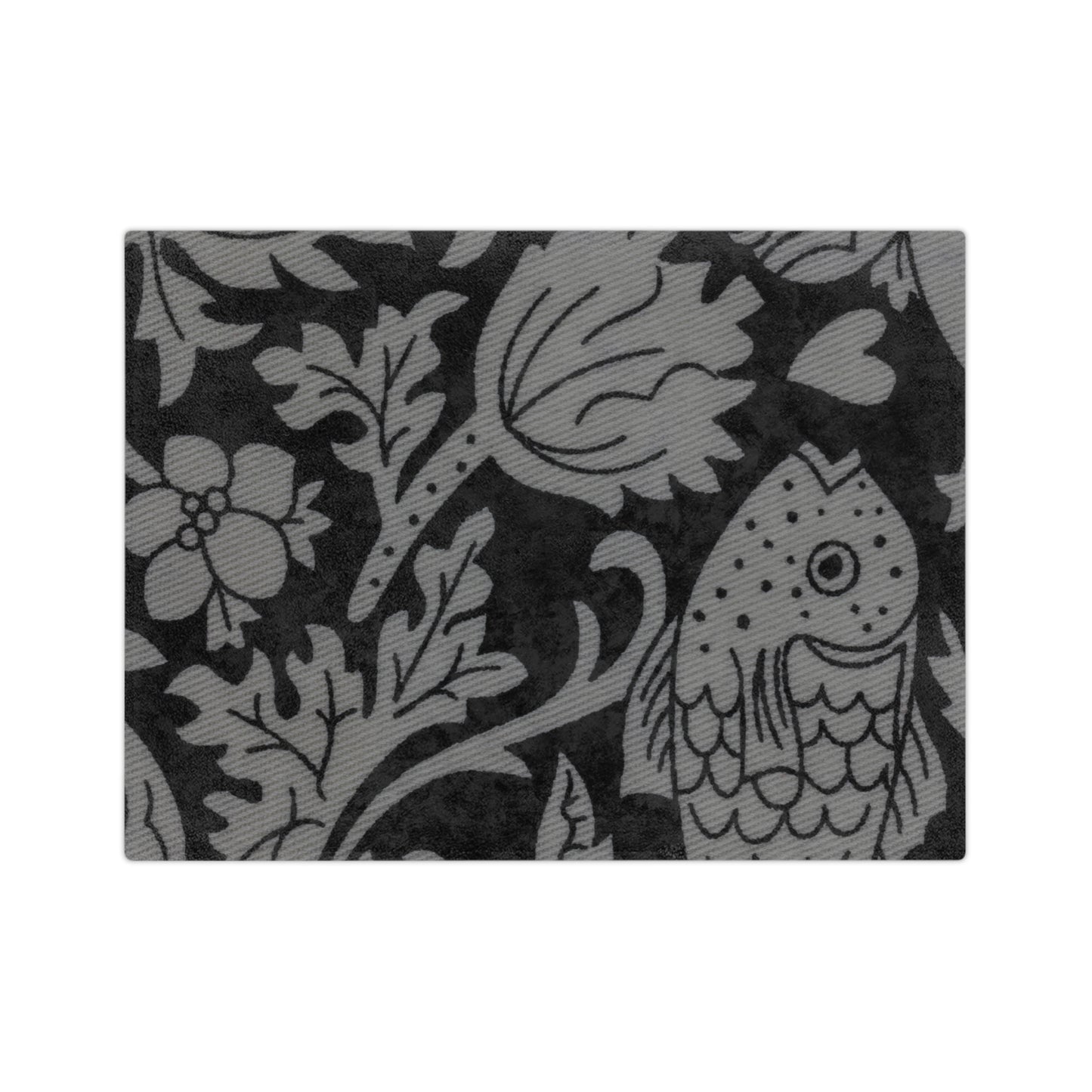 Velveteen Minky Blanket Adult/Teen Accessories Decor Black And Grey Design