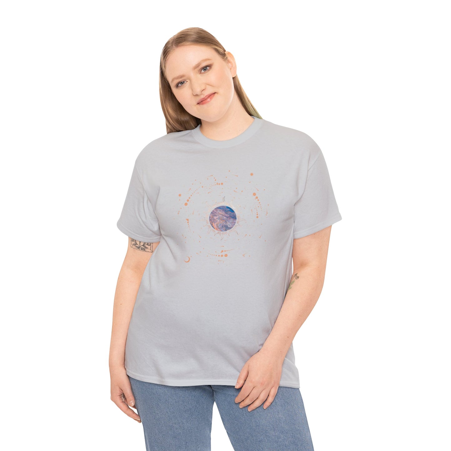 Unisex Heavy Cotton Tee Adult/Teen Sun N Moon Lovers This Is The Shirt For You Comes In Many Colors