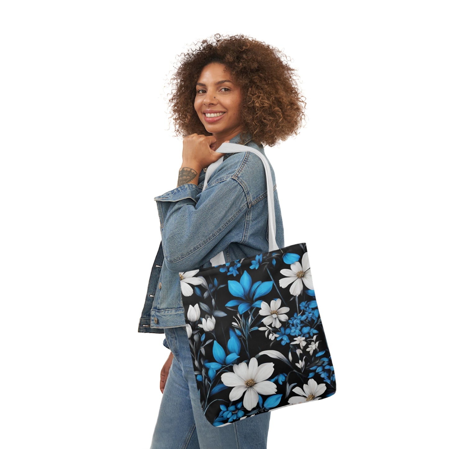 Polyester Canvas Tote Bag (AOP) Two Different Designs On Each Side Two Bags In One Adult Accessories