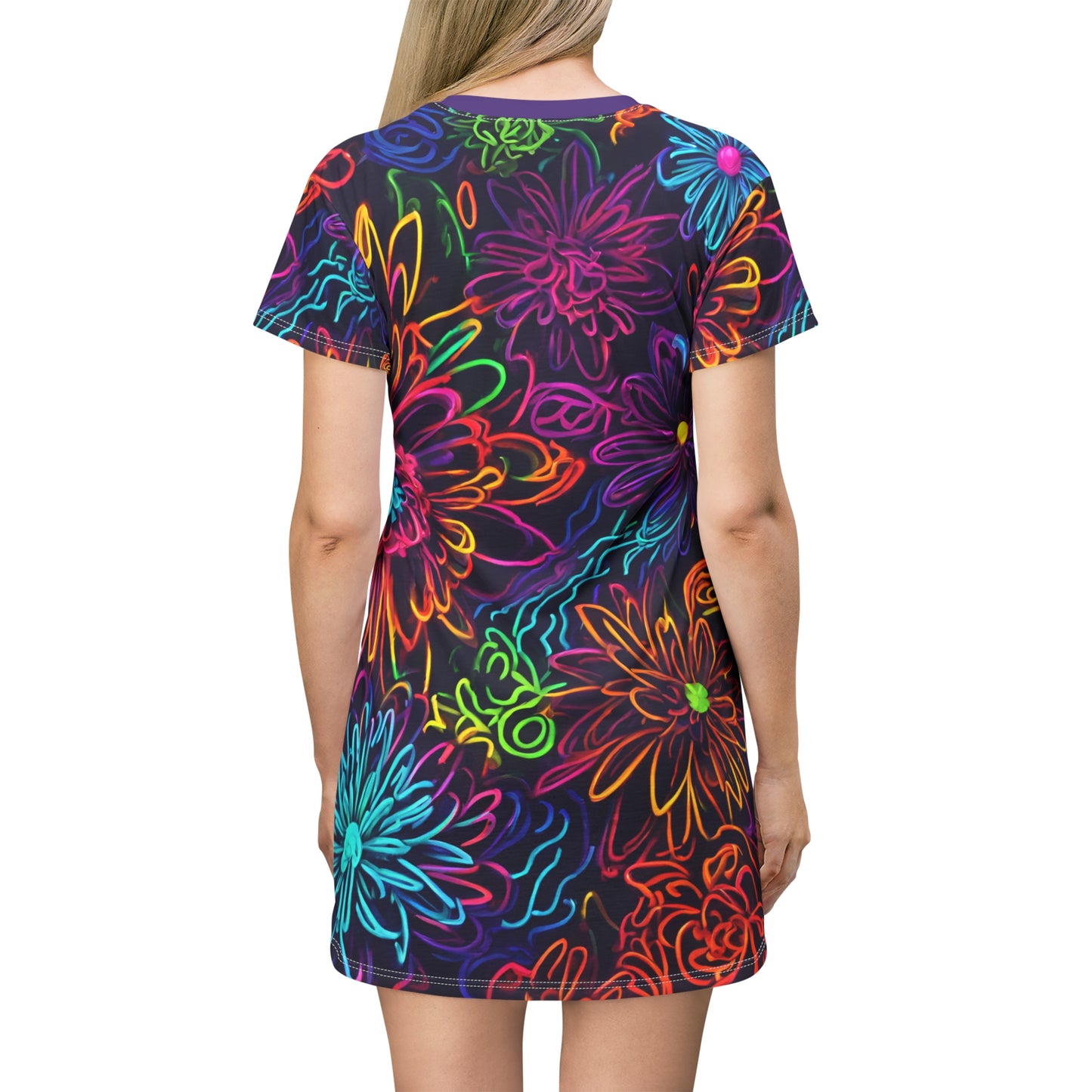 T-Shirt Dress (AOP) Sleepwear Adult/Teen Great for Summer Nights Buy an Oversized T-shirt for Sleeping