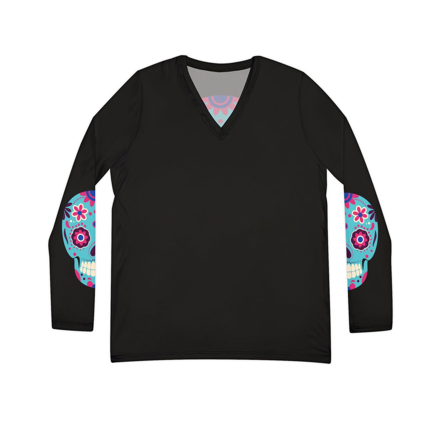 Women's Long Sleeve V-neck Shirt (AOP)