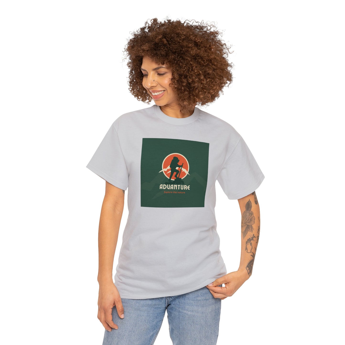 Unisex Heavy Cotton Tee Adult/Teen Activewear For That Adventurer Shirt Comes In Many Colors