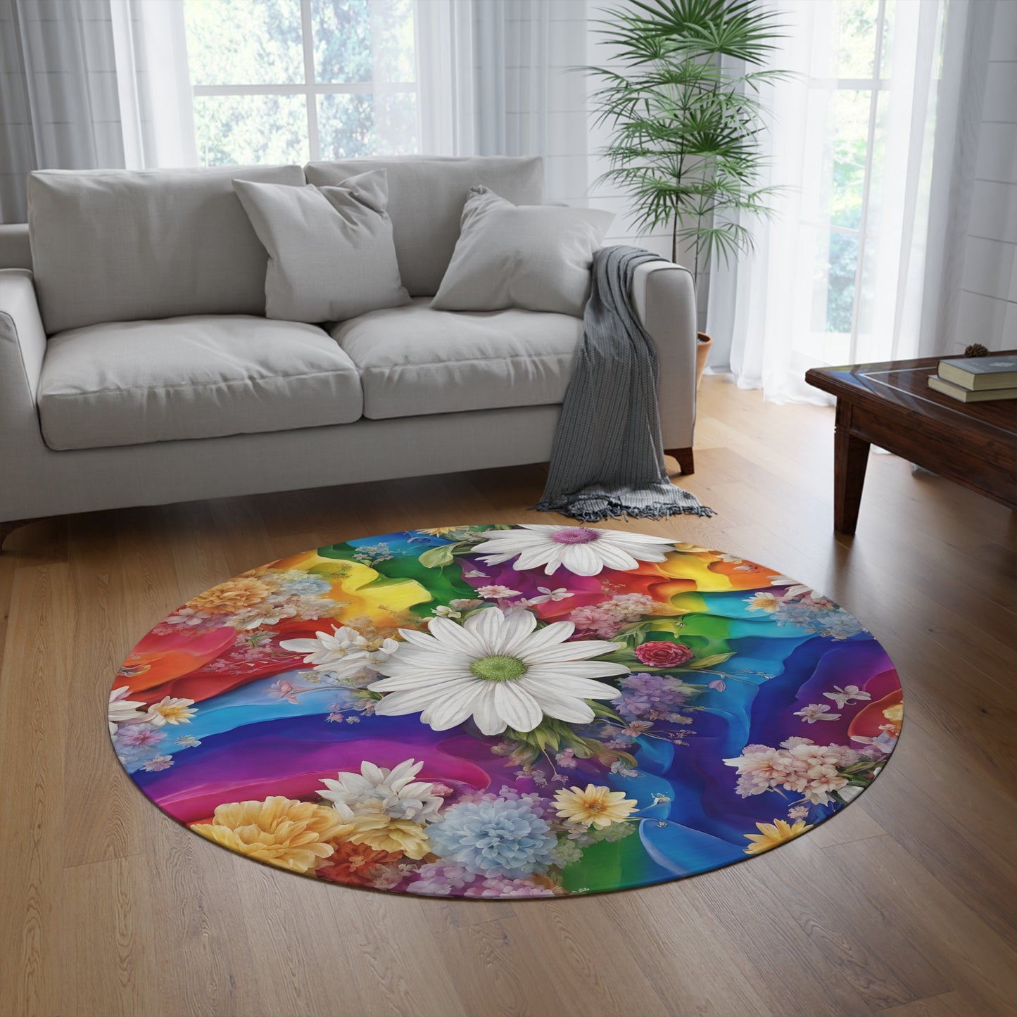 Round Rug Has Matching Bedroom Set Inc. 2 Pillow Shams Lamp Comforter Inc. Shipping Under 268$. Rugs Curtains Clocks Candels and Tapestries Coming 3/1/24 Adult- Childrens Accessories Decor