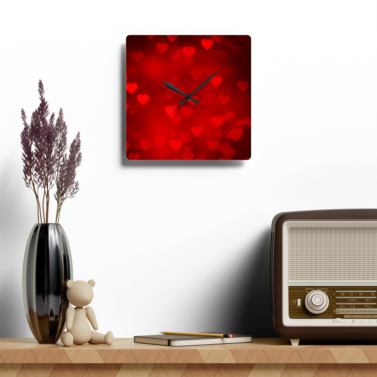 Acrylic Wall Clock Round and Square. Matching Products Available. Bring Your Own Image For Free. Love a Print and Want It On a Different Products Just Call 1-603-377-1833