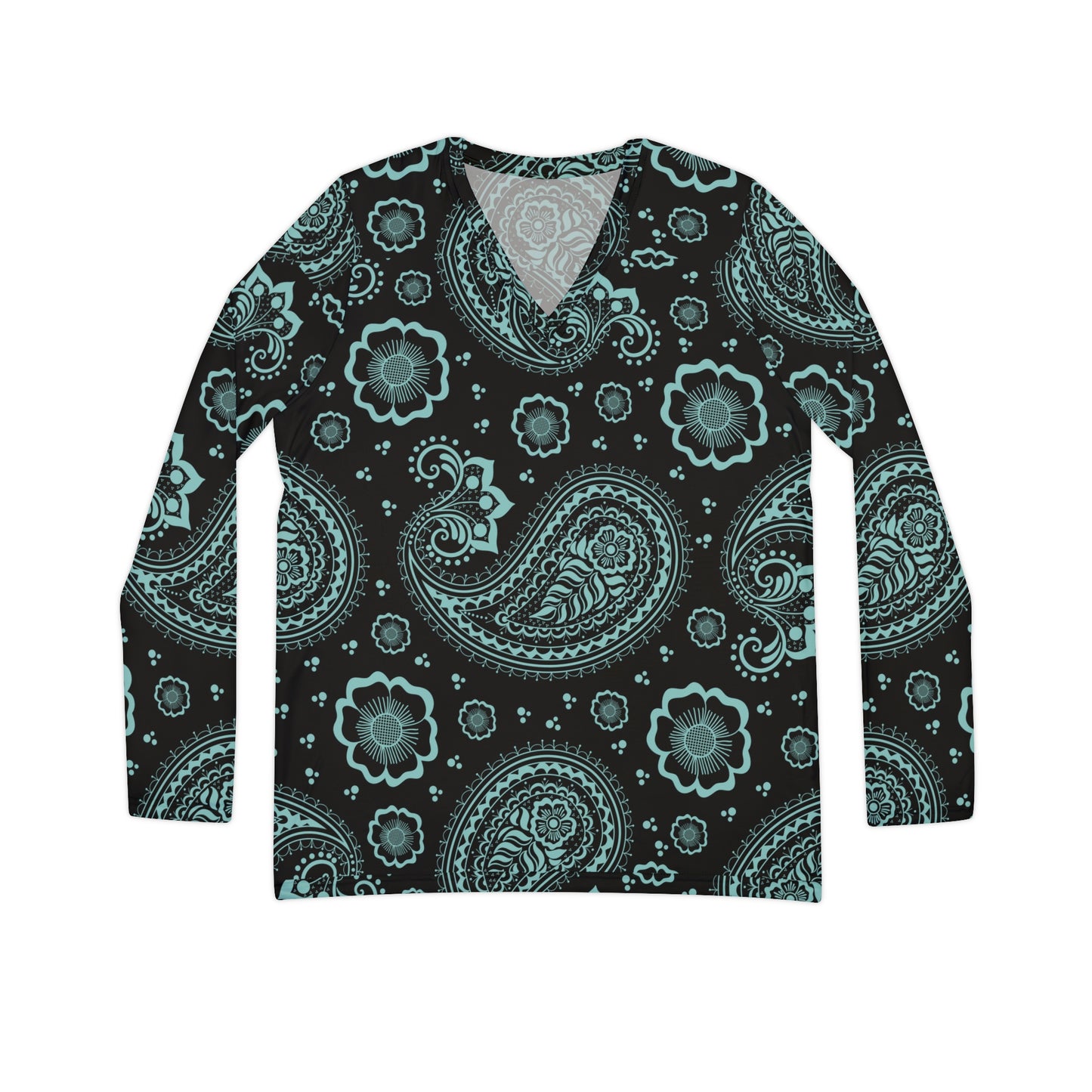 Women's Long Sleeve V-neck Shirt (AOP)