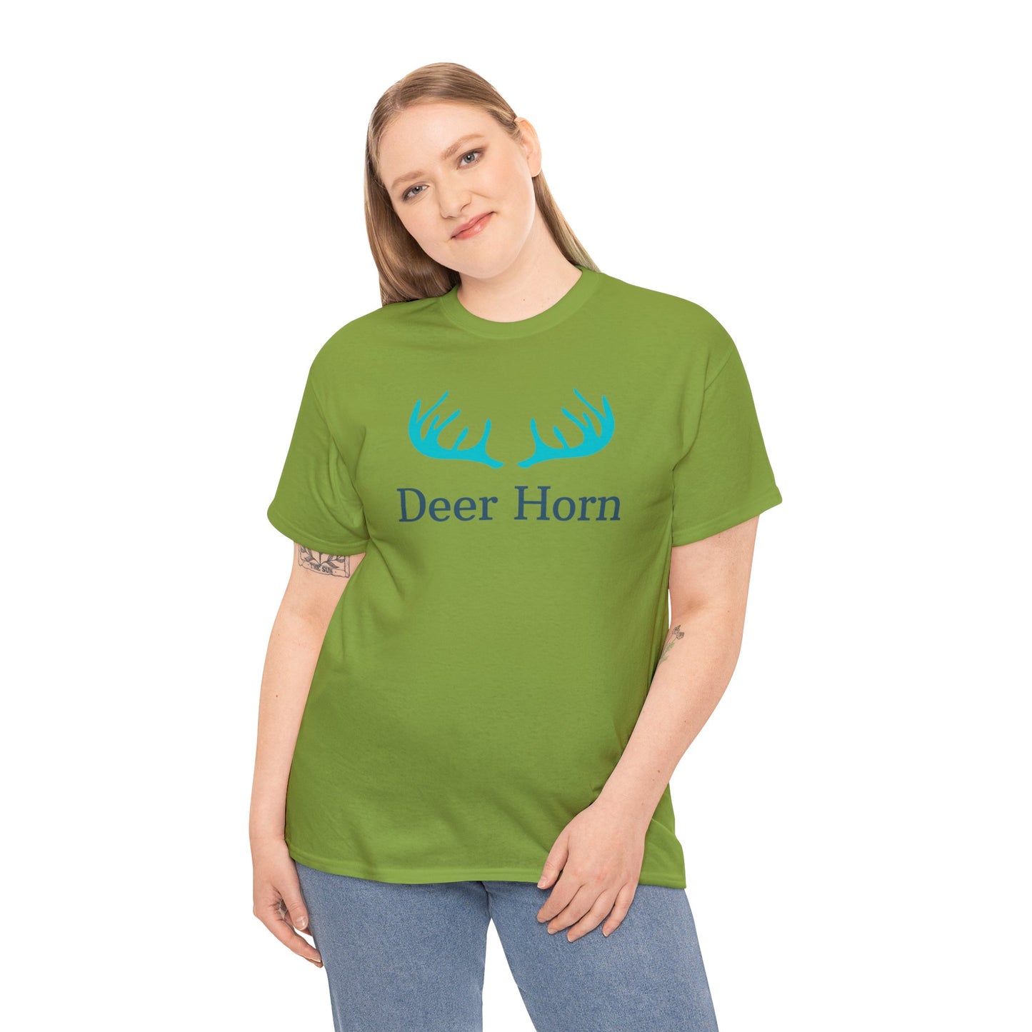 Unisex Heavy Cotton Tee Adult/Teen Activewear Deer Horn For The Avid Hunter Hunter Lover Shirt Comes In Many Colors