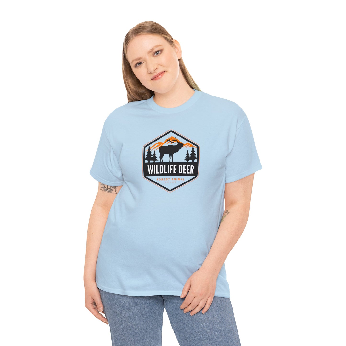 Unisex Heavy Cotton Tee Adult/Teen For That Outdoorsman Activewear Shirt Comes In Many Colors