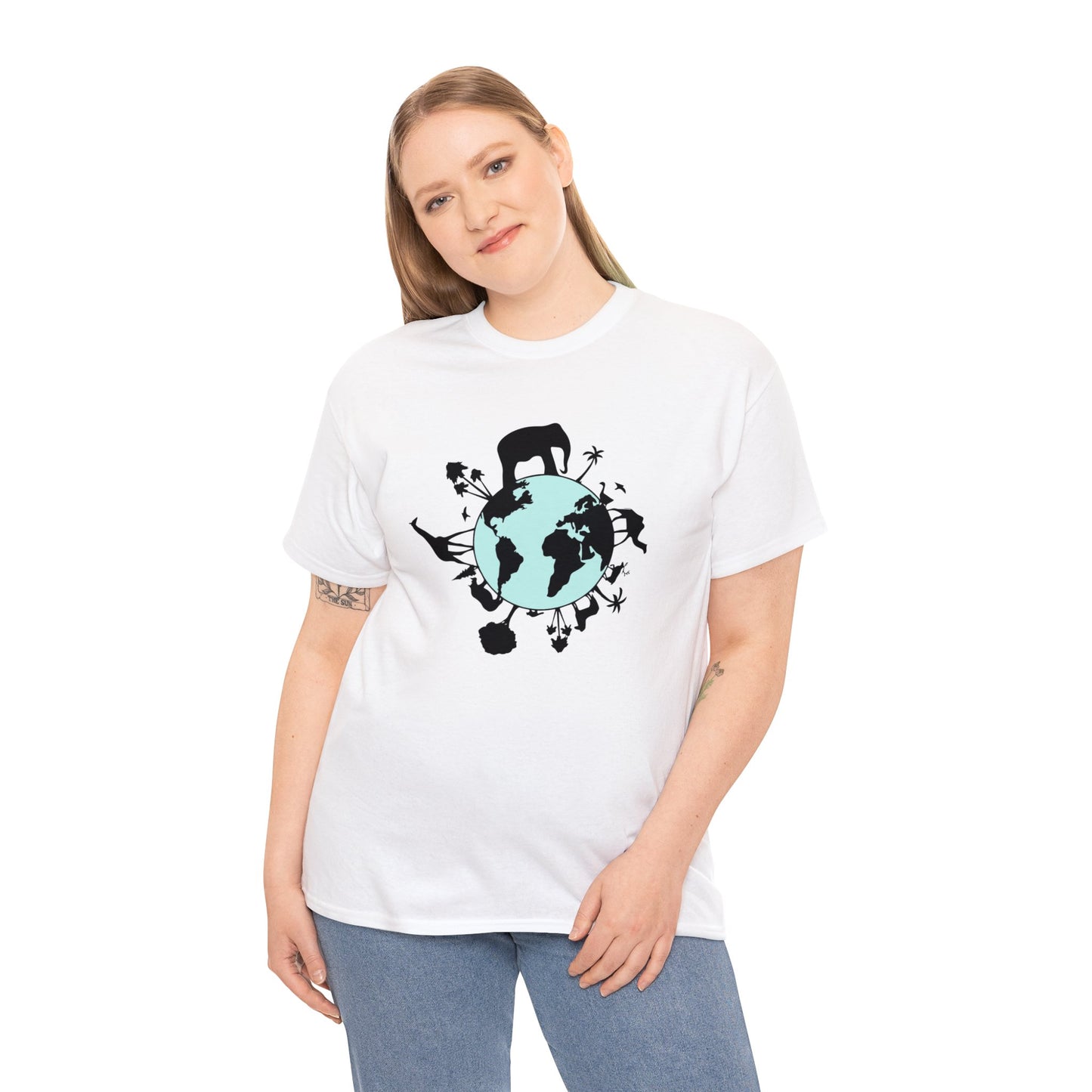 Unisex Heavy Cotton Tee Adult/Teen Activewear Save The Planet Shirt Comes In Many Colors