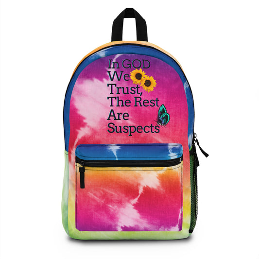 Durable Book Bag/Backpack In GOD We Trust The Rest Are Suspects