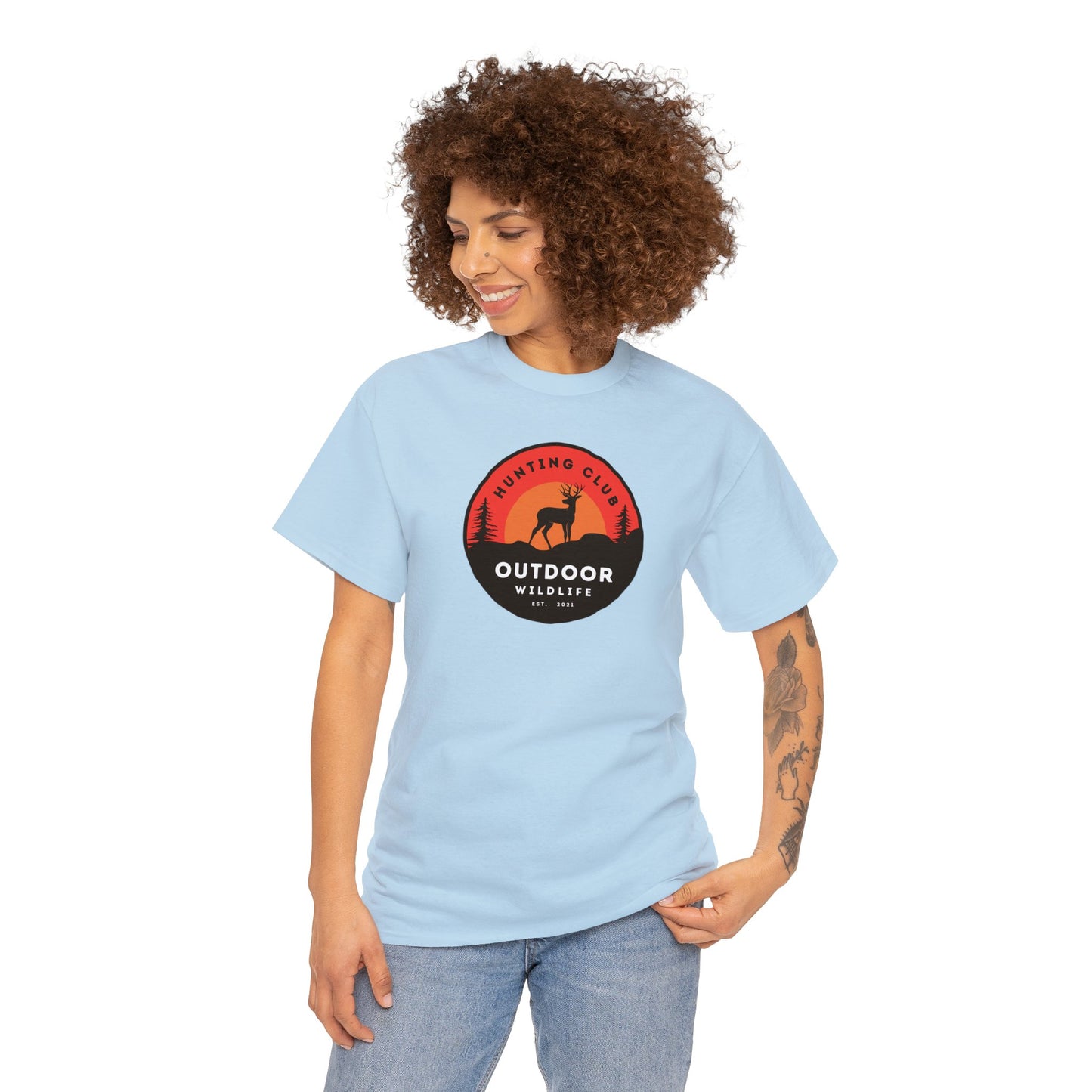 Unisex Heavy Cotton Tee Adult/Teen Activewear For That Outdoor Lover Shirt Comes In Many Colors