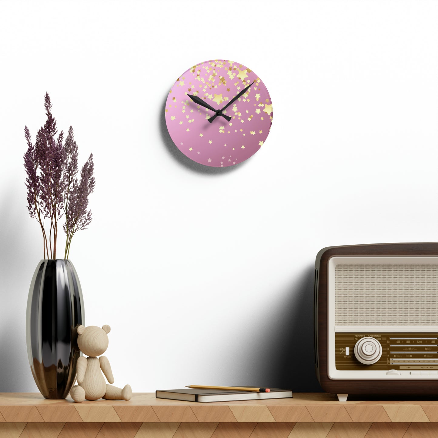 Acrylic Wall Clock Has Matching Products Sold Separate, If you want a Matching Products That Youd Like Me to Make in a Certain Print That's Not Listed Call or if you'd like to Choose Your Own Print No Charge No Problem