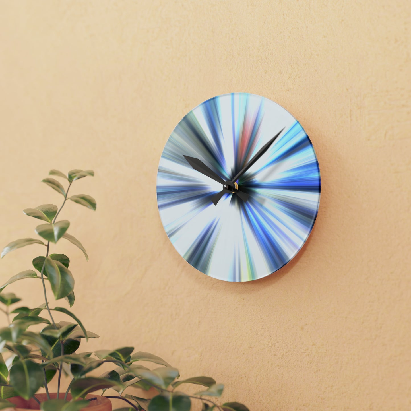 Acrylic Wall Clock Round and Square.  Matching Products Available. Bring Your Own Image For Free. Love a Print and Want It On a Different Products Just Call 1-603-377-1833