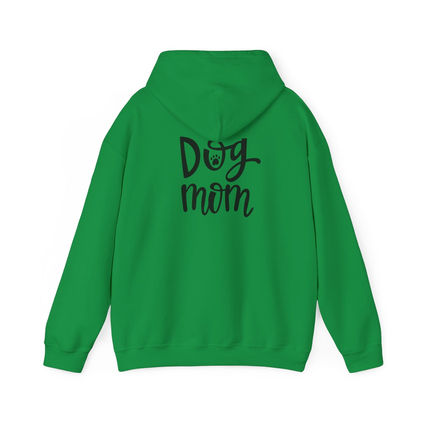 Unisex Heavy Blend™ Hooded Sweatshirt Adult/Teen Dog Mom in Black Writing on Back