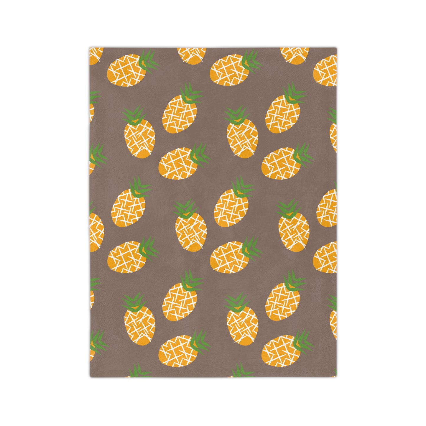 Velveteen Minky Blanket Pineapple Blanket For Kids/Adult/Babies