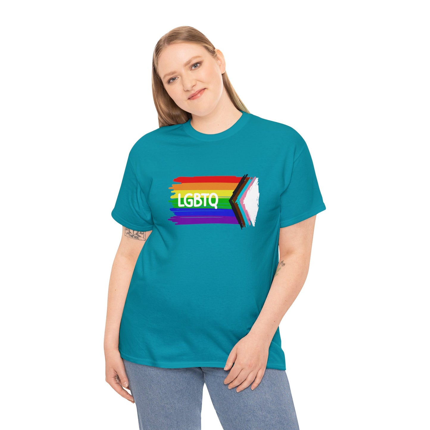 Unisex Heavy Cotton Tee Adult/Teen Activewear Celebrate Pride