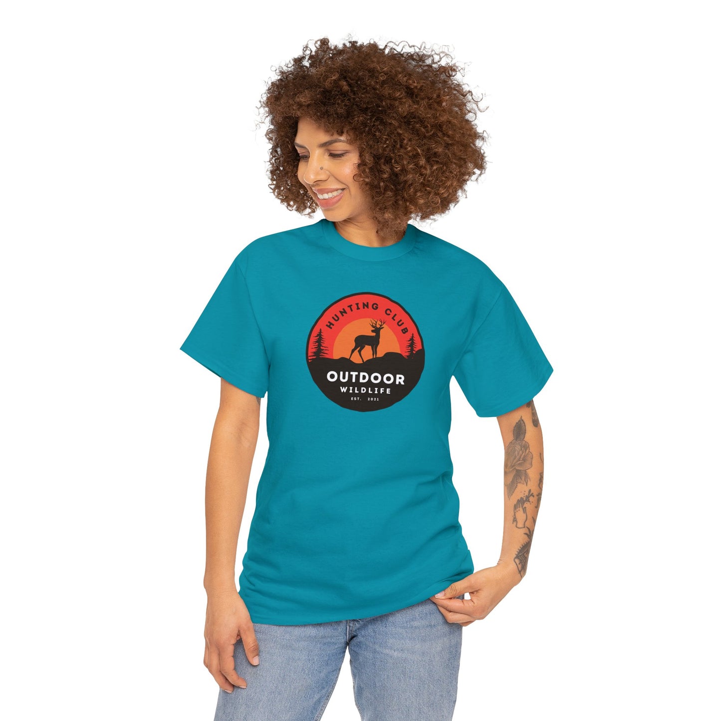 Unisex Heavy Cotton Tee Adult/Teen Activewear For That Outdoor Lover Shirt Comes In Many Colors