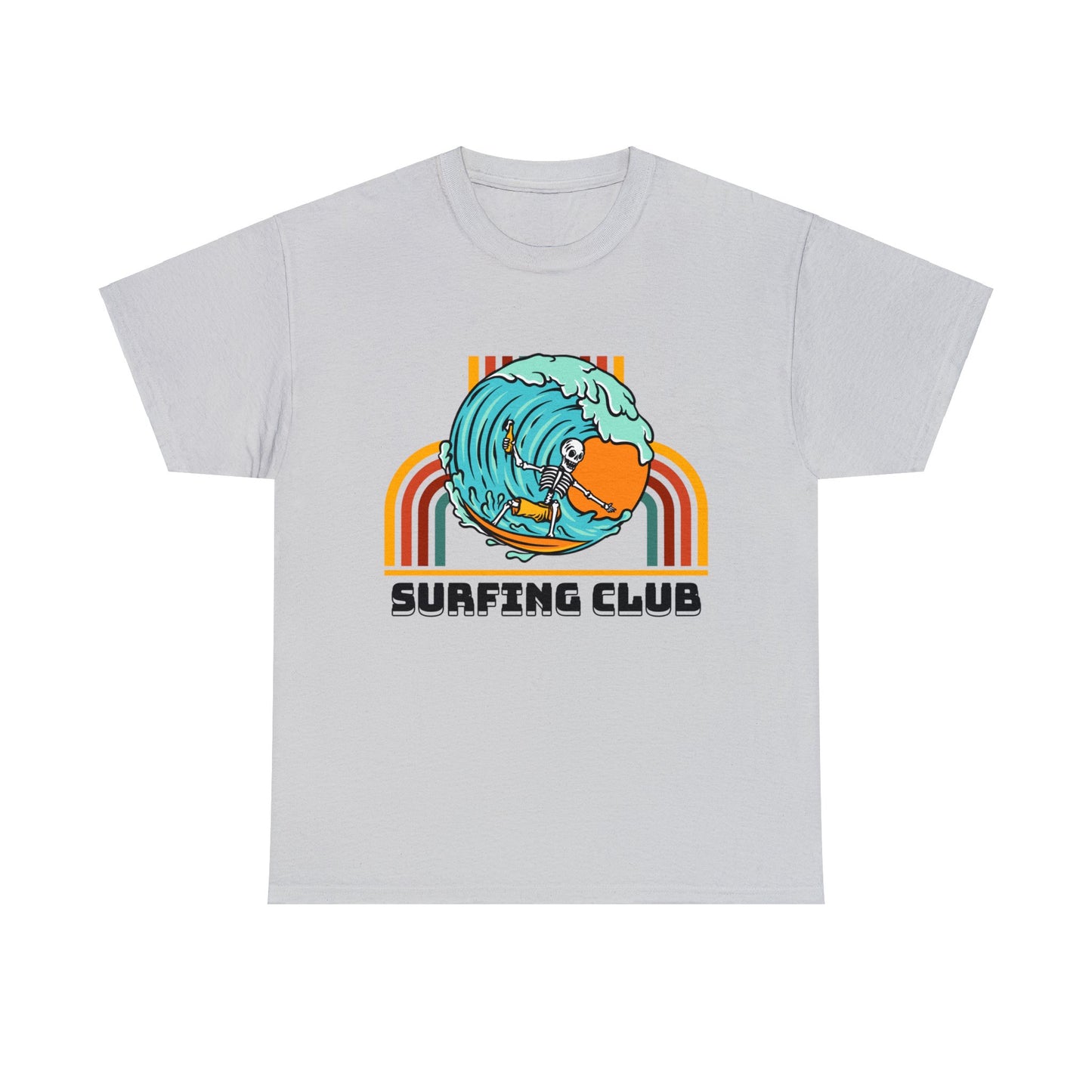 Unisex Heavy Cotton Tee adult/Teen Surfing Club Shirt Comes In Many Colors