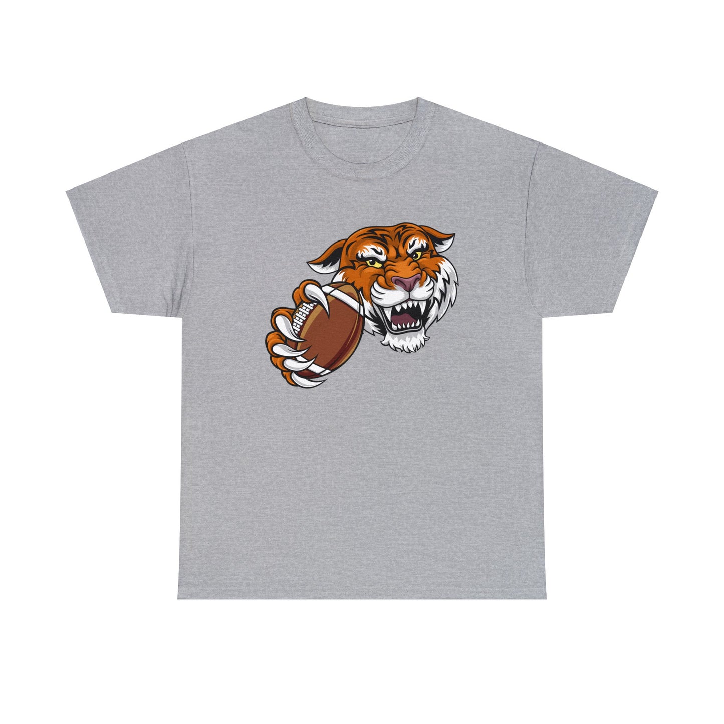 Unisex Heavy Cotton Tee Adult/Teen Activewear Tiger's Football Tea Generic Team Shirt Comes In Many Colors