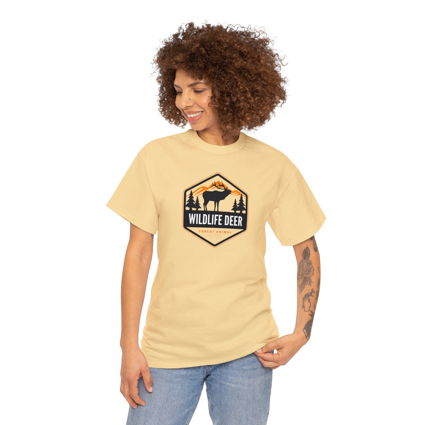 Unisex Heavy Cotton Tee Adult/Teen For That Outdoorsman Activewear Shirt Comes In Many Colors